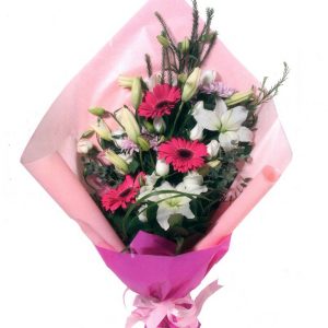 Pink – White Flower Bouquet