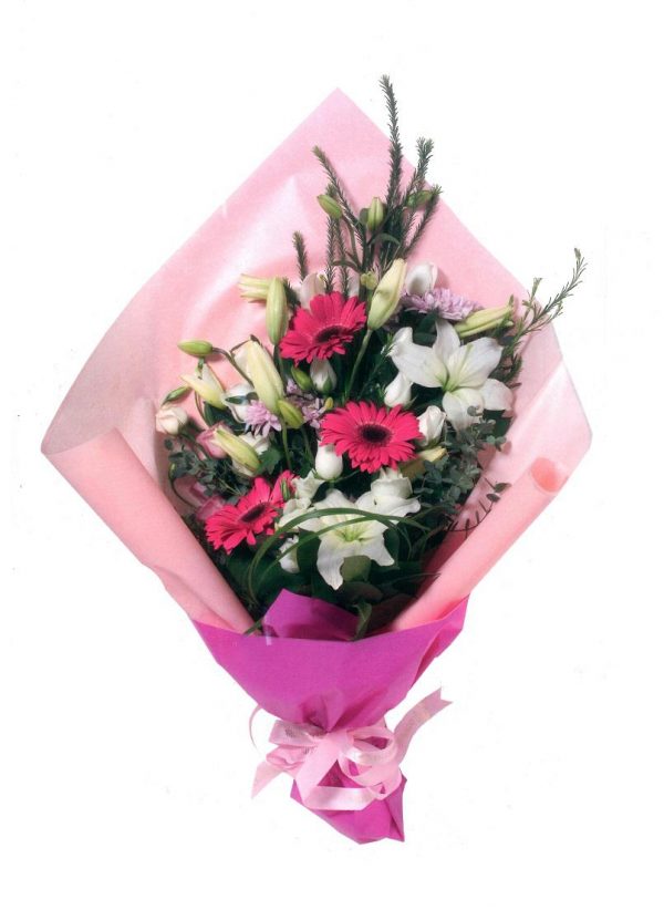 Pink – White Flower Bouquet Frentzos Flowers-Florist in Athens-Agia Paraskevi-Greece Bouquets