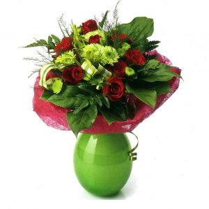Red & Green Bouquet