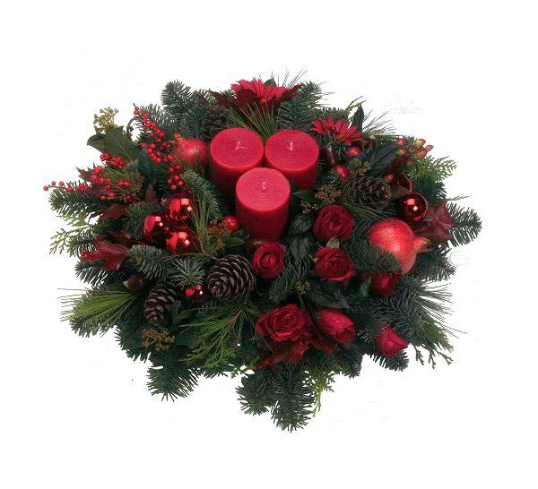 Festive Table Frentzos Flowers-Florist in Athens-Agia Paraskevi-Greece Christmas