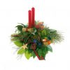 Large Basket with Alexandrias Frentzos Flowers-Florist in Athens-Agia Paraskevi-Greece Christmas