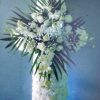 Cross with Roses Frentzos Flowers-Florist in Athens-Agia Paraskevi-Greece Condolences