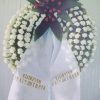 White Flower Bouquet with Lilium Oriental Frentzos Flowers-Florist in Athens-Agia Paraskevi-Greece Condolences