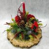 Festive Composition in Inox Piatella Frentzos Flowers-Florist in Athens-Agia Paraskevi-Greece Christmas