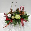 Red Ribbon Bonsai Frentzos Flowers-Florist in Athens-Agia Paraskevi-Greece Christmas