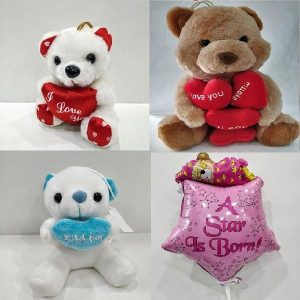Teddy Bears, Cards and Balloons