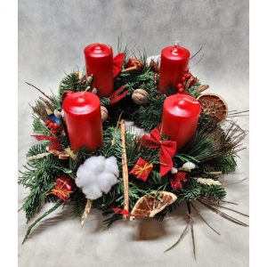 Table Wreath with Candles