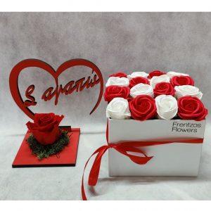 Σαπουνίνια Powder + Forever Rose “Το Σ’αγαπώ” – Κόκκινο