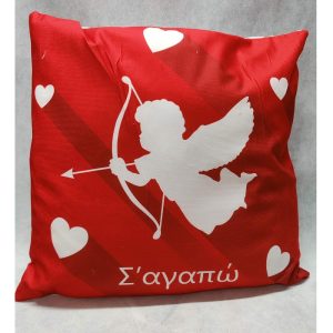 Sagapo Red Pillow Cupid Hearts