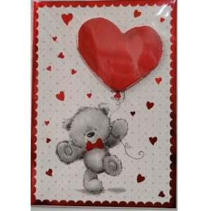 Teddy Bear Heart Balloon